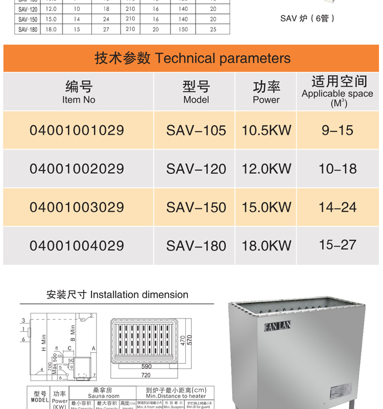 sav桑拿炉